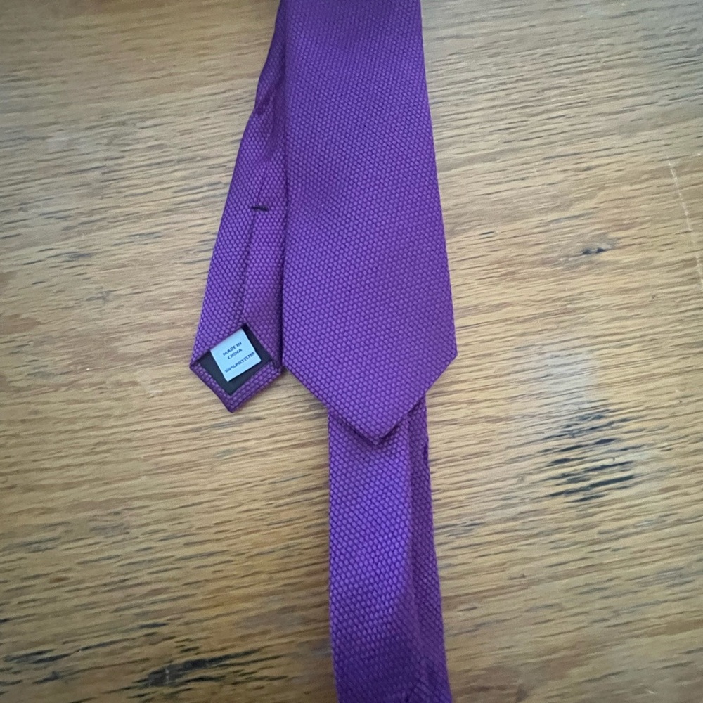 Croft and Barrow Polyester Purple Men's Tie